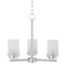 Maxim Lighting Corona 3-Light 16.5" Wide Satin Nickel Chandelier 10203FTSN - alternate 1
